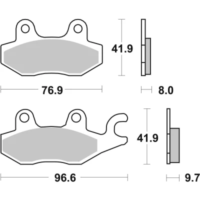 Abbildung von TRW Organic Allround MCB604 Bremsbelagsatz