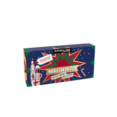 Abbildung von Maybelline New York Geschenkbox, mit Volumenmascara und ultra pigmentiertem Augenstift, intensiver Augen Look, Weihnachtskollektion wem Sie wollen 2024, Sky High Mascara, Augenstift Lasting Drama