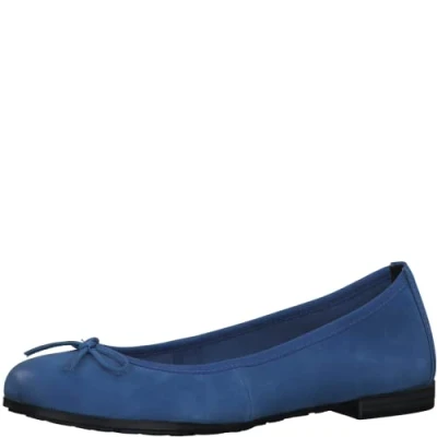 Abbildung von MARCO TOZZI Damen Ballerinas, Blockabsatz, weiches FEEL ME Fußbett, aus hochwertigem Leder, ideal für Business und Freizeit