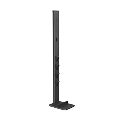 Abbildung von Xavax Universal Staubsauger Ständer mit Zubehör Halterung (Standfuß Organizer für Akkustaubsauger, Akkusauger Boden passend Dyson, Bosch, AEG, Philips, Rowenta, bohrfreie Montage) schwarz