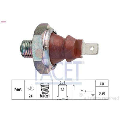 Abbildung von FACET 7.0007 Öldruckschalter M10x1 Made in Italy OE Equivalent