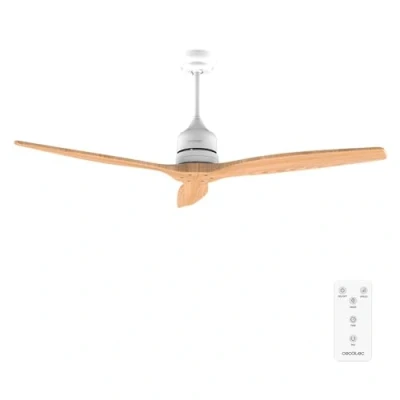 Abbildung von Cecotec Deckenventilatoren Energy Deckenventilator Aero 5270 Lightwood, DC 40W Motor, 132 cm, Steuerung, Timer, 6 Geschwindigkeiten, Sommer und Winter, einstellbare Höhe 15 oder 25 Leise