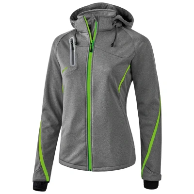Abbildung von Erima Damen softshelljakke Function, Grau Melange/Green Gecko, 46 EU