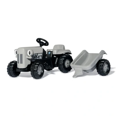 Abbildung von Trettraktor rollyKid Little Grey Fergie mit Anhänger