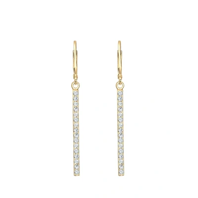 Abbildung von Elli GEO STAB Sparkling Ohrringe goldcoloured, Damen, Größe: One Size, Gold coloured