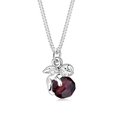 Abbildung von Elli Engel Halskette, Damen, Größe: 45, Dark red