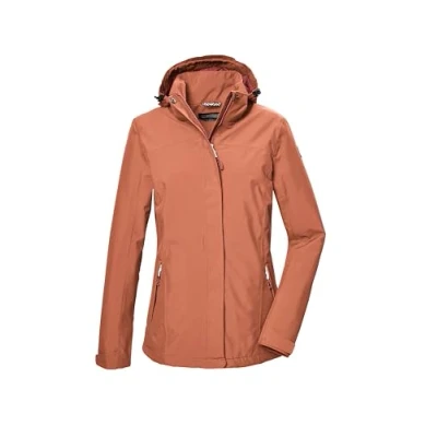 Abbildung von killtec Damen Funktionsjacke/Regenjacke mit abzippbarer Kapuze KOS 26 WMN JCKT, lachs, 40, 42915 000