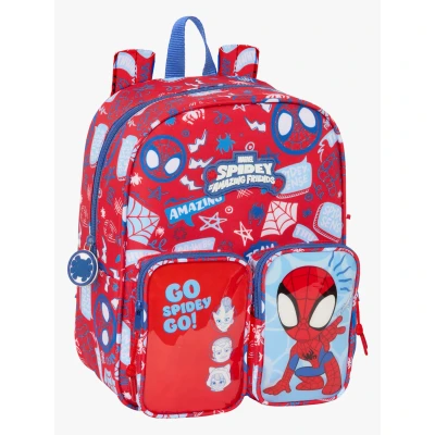 Abbildung von Spidey Rescue Kindergartenrucksack, anpassbar an den Wagen, einfache Reinigung, ideal für Kinder verschiedener Altersgruppen, bequem und vielseitig, Qualität Widerstandsfähigkeit, 22 x 10 27 cm,