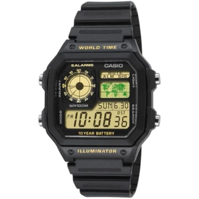 Abbildung von Casio Unisex Digital Analog Uhr mit Harz Armband AE 1200WH 1B