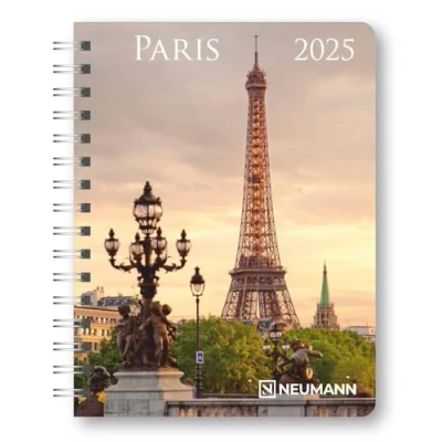 Abbildung von N NEUMANNVERLAGE Paris 2025 Diary, 16,5x21,6cm, Taschenkalender mit zwölf Bildseiten und Notizseiten, herausnehmbaren Planer, Jahres Monatsübersicht internationales Kalendarium: Diary