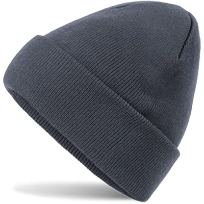 Abbildung von HatStar Wintermütze Damen Beanie Mütze Herren Feinstrick für Frauen Männer Unisex Cuffed Hats Weich &amp; Warm (Graphite Grey)