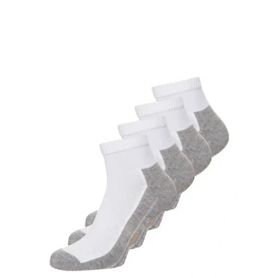 Abbildung von camano Sport Quarter BOX 4 PACK Sportsocken, Größe: 39 42, White