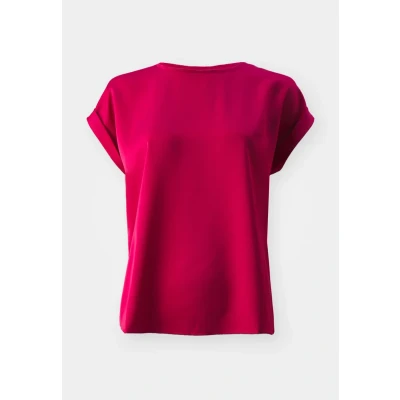Abbildung von VILA Viellettenoos Tshirt basic, Damen, Größe: 34, Cerise