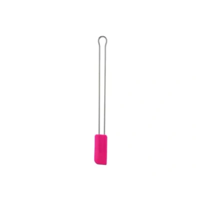 Abbildung von RÖSLE Teigschaber Pink Charity Edition, Hochwertiger Teigspachtel als Back und Kochhelfer, strapazierfähiges Silikon, 26 cm, schmal, Edelstahl 18/10, 30C bis +230C, Spülmaschinengeeignet
