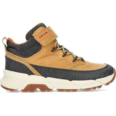 Abbildung von Geox J FLEXYPER Plus Boy Ankle Boot, Navy/Yellow, 35 EU