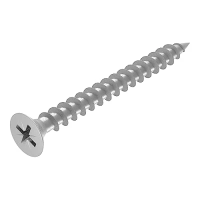 Abbildung von SECCARO Spanplattenschraube 4 x 40 mm, Edelstahl V2A VA A2, Holzschraube mit Vollgewinde, Kreuzschlitz/PZ, 200 Stück