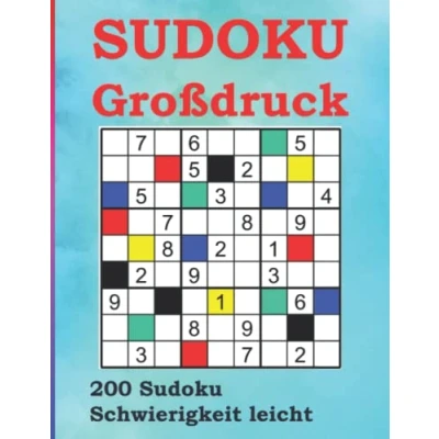 Abbildung von Sudoku Senioren Großdruck Leicht: 200 in großer Schrift. Schwierigkeit leicht. Für alle, die gerne lösen.