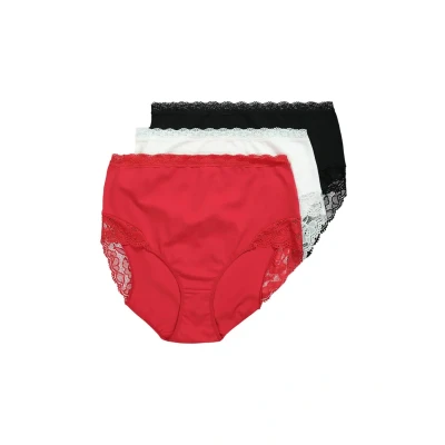 Abbildung von Ulla Popken 3 PACK Slip, Damen, Größe: 46/48, Red