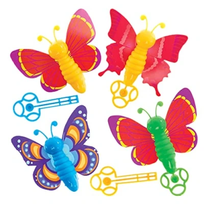 Abbildung von Baker Ross FX878 Schmetterling Schlüsselflieger 8er Packung, Partytütenfüller für Kinder
