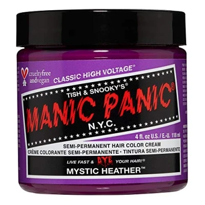 Abbildung von Manic Panic Mystic Heather Classic Creme, Vegan, Cruelty Free, Purple Semi Permanent Hair Dye 118ml