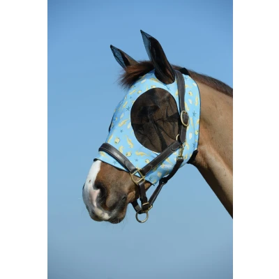 Abbildung von Weatherbeeta Fliegenmaske Deluxe Stretch Bug mit Ohren Seahorse Warmblut