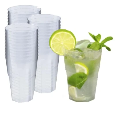 Abbildung von Silverkitchen 30x Cocktailbecher 300ml Wiederverwendbare Partybecher Cocktail Becher Hartplastik Mehrwegtrinkbecher Made In Germany