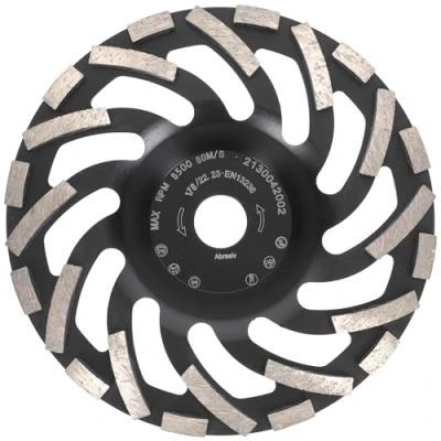 Abbildung von PRODIAMANT Diamant Schleiftopf 180 mm x 22,2 Turbo ST91 Diamantschleifscheibe Asphalt Estrich Profiqualität