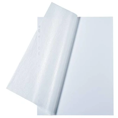 Abbildung von HERMA 7569 Fotokarton weiß, 250 Stück, 23 x 29,7 cm, 220 g/m², Tonkarton zum Abheften mit Pergamin Papier und Eurolochung für Fotos, Bilder, Postkarten, Fotoalbum, Ordner, Ringbuch oder Basteln