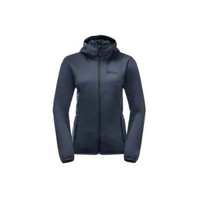 Abbildung von Jack Wolfskin Windhain Softshelljacke, Damen, Größe: XXL, Night blue