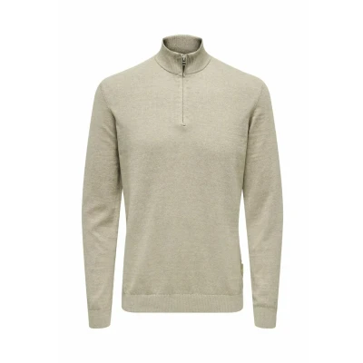 Abbildung von Only &amp; Sons Normal Strickpullover, Herren, Größe: Small, Oatmeal