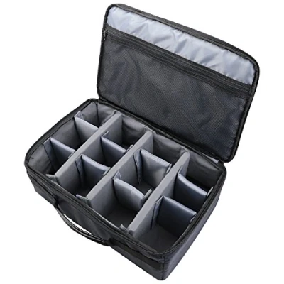 Abbildung von HMF 18442 02 Kameratasche, Kamerakoffer individuelle Trennwände, Spiegelreflex, 44 x 28 18 cm, schwarz