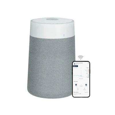 Abbildung von BLUEAIR Luftreiniger für kleine Räume, Schlafzimmer, Haus, reinigt 86 m² in 1h, HEPASilent Luftwäscher gegen Allergene, Viren, Staub, Schimmel, Rauch Blue Pure 511i Max Air purifier