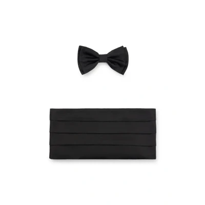 Abbildung von BOSS BOW TIE AND Cummerbund SET Fliege, Herren, Größe: one Size, Black