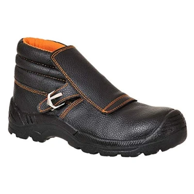 Abbildung von Portwest Compositelite Schweißer Stiefel S3 HRO, Größe: 46, Farbe: Schwarz, FW07BKR46