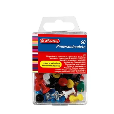 Abbildung von Herlitz 8770406 Pinnwandnadel 23 mm, 60er Box