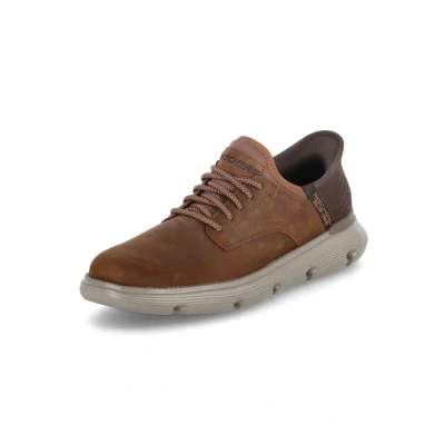 Abbildung von Skechers Gervin Sportlicher Schnürer, Herren, Größe: 43, Braun Schuhe