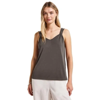 Abbildung von Street One MIT Knoten Top, Damen, Größe: 44, Braun