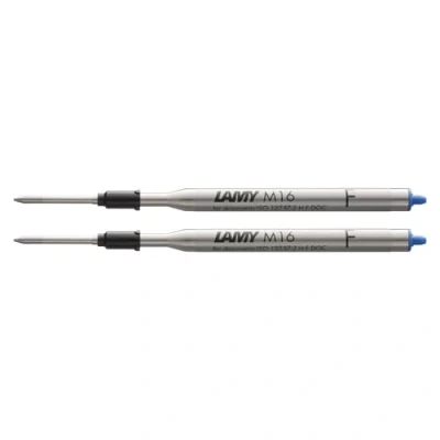 Abbildung von Lamy M 16 Mine 801 Kugelschreiber aus Metall in der Farbe Blau Strichbreite F M16
