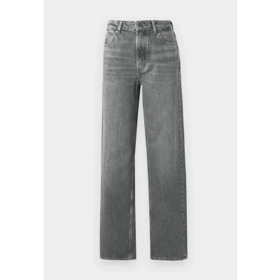 Abbildung von Marc O&#039;Polo Denim Trousers HIGH Waist WIDE LEG Jeans Relaxed Fit, Damen, Größe: 33x32, Medium grey