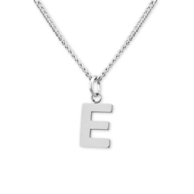 Abbildung von GD GOOD.designs Kette mit Buchstaben E Silber hautverträgliche Halskette für Damen I Silberne Buchstabenkette