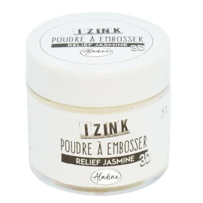 Abbildung von Aladine 10180 Embossing Puder, 25 ml, Weiß Jasmin