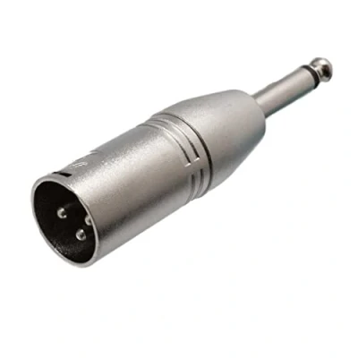 Abbildung von CABLEPELADO XLR Adapter Mono 3 polig, Klinkenstecker 6,35, auf Klinkenstecker, geeignet für Mischer, Mikrofone, Verstärker, Equalizer, Tastaturen, Gitarren, E Piano usw