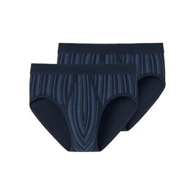 Abbildung von Schiesser Herren Multipack 2pack Sportslip Slip, Dunkelblau, 3XL EU