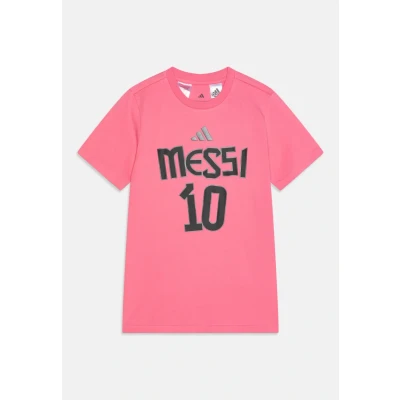 Abbildung von adidas Performance Messi Player Packs Graphic Short Tshirt print für Kinder, Größe: 164, Easy pink