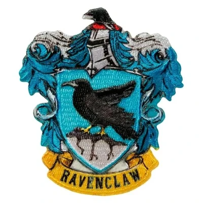 Abbildung von Mono Quick Harry Potter Hogwarts Applikationen, Bügelbild Aufkleber Patch, Gryffindor Slytherin Hufflepuff Ravenclaw (18067 Ravenclaw)