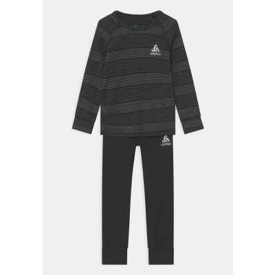 Abbildung von ODLO Active WARM ECO SET Unterhemd/shirt für Kinder, Größe: 104, Black grey melange