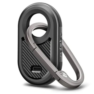 Abbildung von Spigen Rugged Armor Hülle Kompatibel mit Samsung Galaxy SmartTag 2 (1 Stück) Matt Schwarz