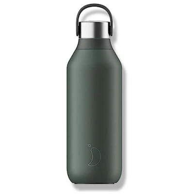Abbildung von Chilly&#039;s Isolierflasche Series 2 aus Edelstahl in der Farbe Pine Green mit einem Volumen von 500 ml, B2B_B500S2PGRN