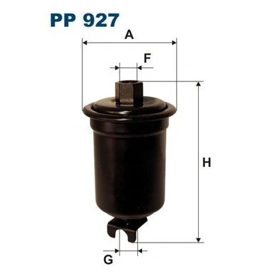 Abbildung von FILTRON PP 927 Kraftstofffilter Leitungsfilter TOYOTA: Celica V Coupe, Avensis I Liftback, Convertible, MITSUBISHI: Lancer Estate, ECLIPSE 1