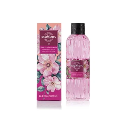 Abbildung von MARMARA BEAUTY Eau de Cologne Kirschblüten 300ml 80 Alkohol erfrischender Duft für Frauen Duftwasser Damen Erfrischt kühlt Frisch &amp; Blumig EDC Women Kölnischwasser